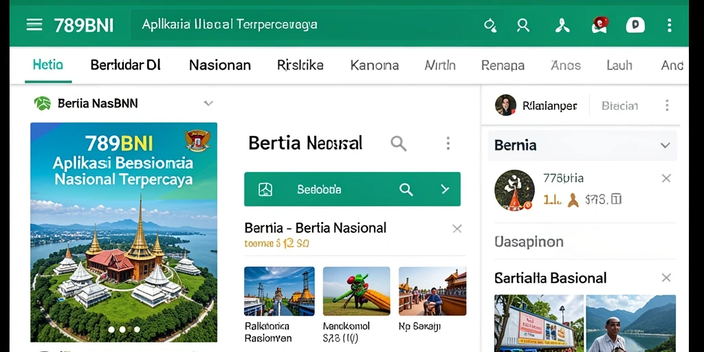 Antarmuka aplikasi 789BNI yang informatif dan menarik.