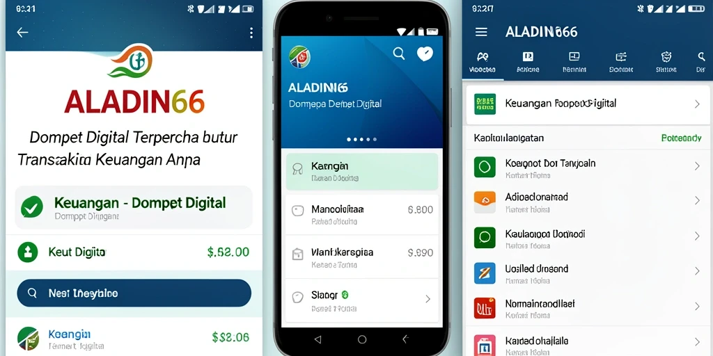 Antarmuka ALADIN66 yang sederhana dan fungsional.