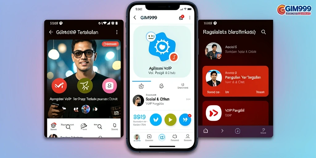 Antarmuka GIM999 menampilkan fitur VoIP Panggilan yang mudah digunakan.