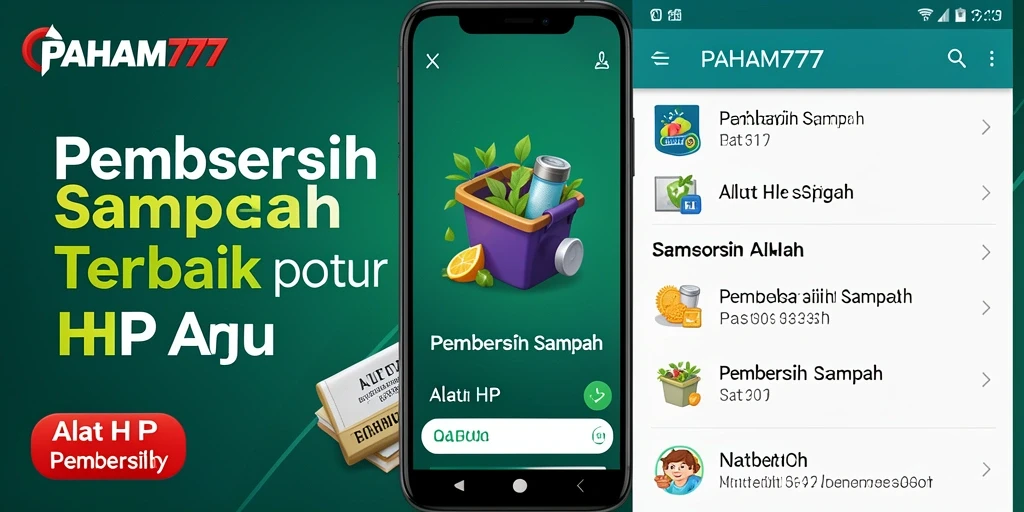 Antarmuka aplikasi PAHAM777 untuk Pembersih Sampah yang efisien.